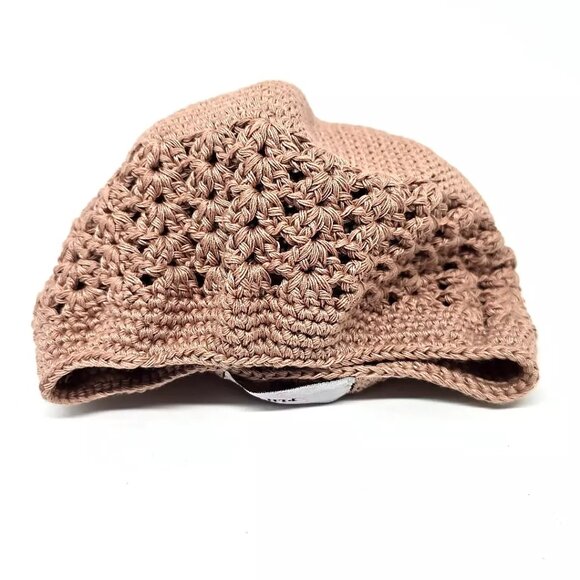 PLH Bows & Laces Baby Crochet Hat Beige Girls Size 24 Months - Picture 3 of 10